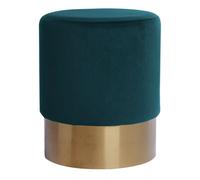 Pouf Rond Design "Nano" 42cm Vert Foncé