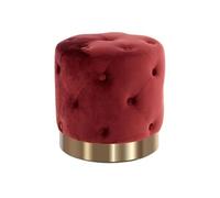 Pouf Rond Design Piano 40cm Bordeaux Rouge G
