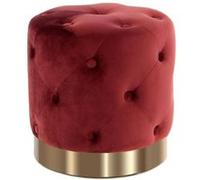 Pouf Rond Design "Piano" 40cm Bordeaux