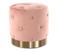 Pouf Rond Design "Piano" 40cm Rose