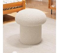 Pouf rond en polaire en forme de champignon pour salon, chambre à coucher, canapé, chevet