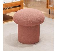 Pouf rond en polaire en forme de champignon pour salon, chambre à coucher, canapé, chevet
