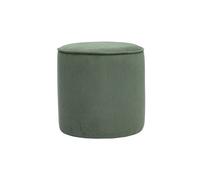 Pouf rond en velours côtelé vert kaki D40 cm PAUL