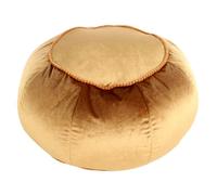 Pouf Rond en Velours "Taj Mahal" 65cm Marron