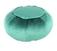 Pouf Rond en Velours "Taj Mahal" 65cm Vert