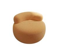 Pouf rond moderne avec dossier - Repose-pieds rembourré doux, élégant pour salon, entrée et décoration d'intérieur - Repose-pieds confortable