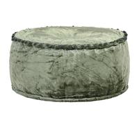 Pouf Rond Velours 40x20 cm Bleu Repose-pied Tabouret Salon Maison vidaXL