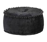 Pouf Rond Velours 40x20 cm Bleu Repose-pied Tabouret Salon Maison vidaXL