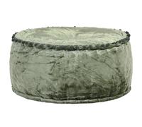 Pouf rond 40x20 cm velours groen287567