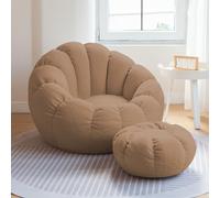 Pouf Sacco pour adulte (non rempli) pour décoration de chambre à coucher, siège doux, confortable, pour la détente et la décoration de la maison
