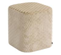 Pouf Selia carré 35x35cm ivoire - Atmosphera Créateur d'intérieur