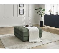 Pouf SIERRA tissu texturé vert foncé BOBOCHIC Vert foncé