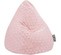 Pouf - SITTING POINT - Fluffy Hearts L Rose - Peluche tissée 100% Polyester - Taille 1: 70x90 cm L