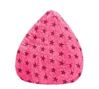 Pouf - SITTING POINT - Fluffy Stars L - Rose - 100% Polyester - 1 place - Intérieur XL
