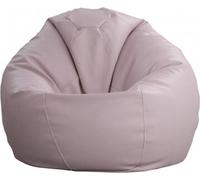 Pouf SOFTY,Polyuréthanesimili cuir, beige clair, 60x105 cm