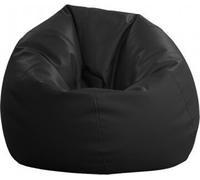 Pouf SOFTY,Polyuréthanesimili cuir, noir, 60x105 cm