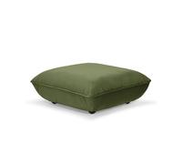 Pouf Sumo en Velours Recyclé Vert Foncé