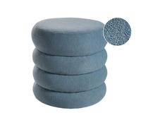 Pouf SUMPTER Bou leu 43 cm 43 cm 47 cm
