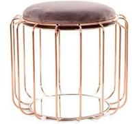 Pouf & Table d'Appoint "Comfortable" 50cm Violet & Rose