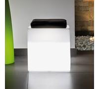 POUF TABOURET LED JARDIN LUMINEUX ASSISE PISCINE SIÈGE HYDROFUGE LAMPE BLANCHE