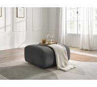 Pouf TALIA tissu bouclette gris foncé BOBOCHIC Gris foncé