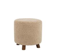 Pouf textile beige h.40cm