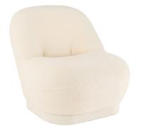 Pouf textile blanc h.72cm