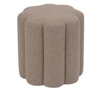 Pouf ""The floral"" 38x40cm beige - Atmosphera createur d'interieur