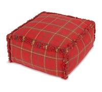 Pouf tissé Mapple Red (40x40 cm)