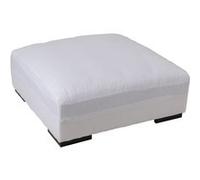 Pouf tissu blanc Hercule L 105 cm Blanc G