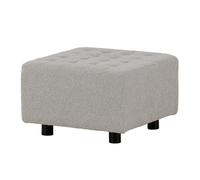 Bowie pouf ,repose-pieds noir, grisclair.