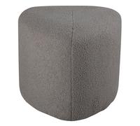 Pouf Tissu Bouclette "Peg" 46cm Gris