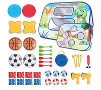Pouf Toss, Jeu Pour ,Jeux Pliables Cornhole Toss Jeux Corn Hole Jeux, Ensemble de Board, Jouet Interactif Extérieur Garçons Et Filles