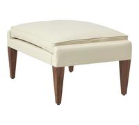 Pouf V11 Noyer Américain/Cuir Crème