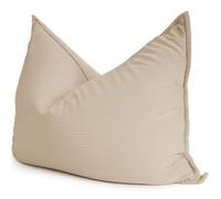 Bananair Pouf Géant XXL d’Intérieur en Velours Côtelé 180x140 cm - Doux, Confortable, Déhoussable - Généreusement Rembourré, Détente Totale - Gros Pouf Lit pour Salon, Chambre Ado, Gamer (Beige)