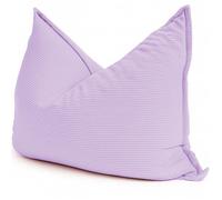 Pouf Velours Côtelé déhoussable - 140x180 cm - Bananair - Violet Fabriqué en France