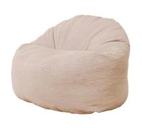 Pouf Velours Côtelé épais - 100cm - Bananair - Blanc