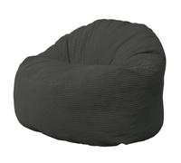 Pouf Velours Côtelé épais - 100cm Bananair Gris foncé