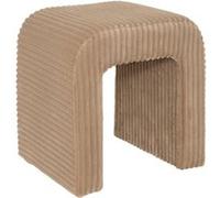 Pouf velours côtelé Sevi beige Atmosphera Beige G