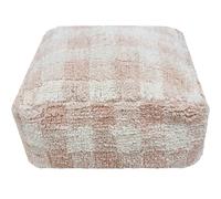 Pouf Vichy rose