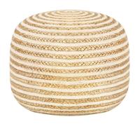 vidaXL Pouf fait à la main en jute naturel 45x30 cm