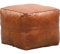 Pouf vintage Pouf tabouret en cuir Fjord