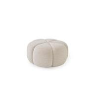 Pouf Vipp 655 Wavy Blanc Cassé/ Gris Clair