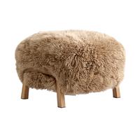 Pouf Wulff ATD3 structure chêne WxHxD 58x39x53cm/with felt gliders