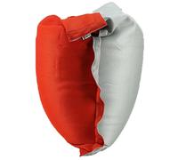 Pouf xxl 125 x 175 - gris cloud/orange