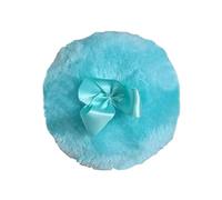 Pouff en poudre pour bébé - 6 poufs ronds en poudre | Bouffée de poudre pour bébé | Bouffée de poussière corporelle | Pouf en peluche peluche facile à nettoyer