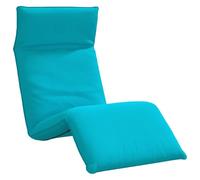 POUFGDR Chaise Longue Pliable Turquoise 175x54x8,5 cm Tissu Oxford | 5 positions inclinables, armature métal durable, déperlant, pliage facile, usage jardin plage lecture yoga