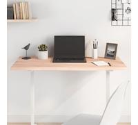 POUFGDR Dessus de Table 100x60x2 cm Bois de chêne Massif Non traité | Bord vivant artisanal, surface brute à poncer ou peindre, pour table maison ou commerce