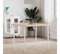 POUFGDR Dessus de Table 80x80x2,5 cm Carré Bois Massif de Hêtre | Coins Arrondis, Surface Facile à Nettoyer, Usage Intérieur et Commercial, Grain Unique
