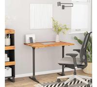 POUFGDR Plateau Bureau Acacia Massif 80x60x2,5cm | Bord Incurvé Confortable, Surface Facile à Nettoyer, Usage Polyvalent Bureau ou Table